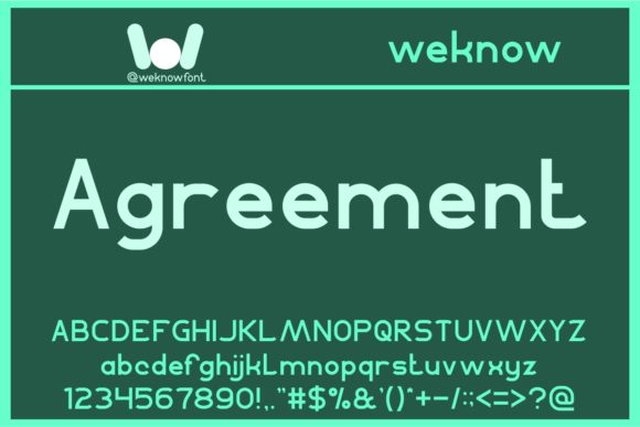 Agreement Font: A Clean Display Typeface for Digital Branding