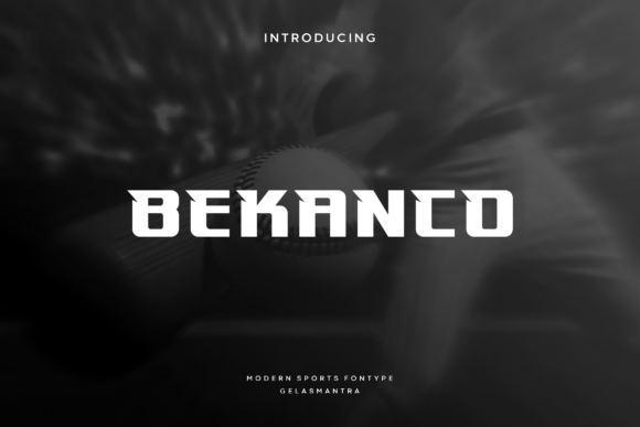 Bekanco: A Display Font That Makes Your Headlines Move