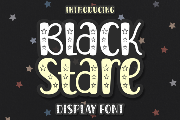 Black Stare: A Playful Display Font for Handmade Brands