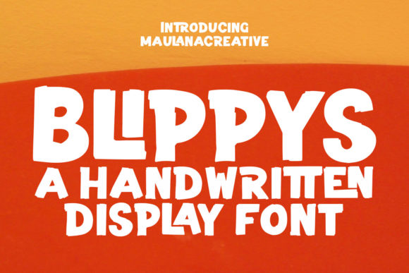 Blippys: A Playful, Thick-Lettered Display Font for Crafters