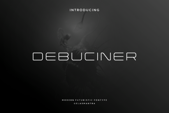 Debuciner: A Futuristic Display Font for Digital Branding