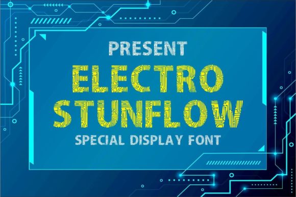 Electro Stunflow: A Bold Display Font for Memorable Branding