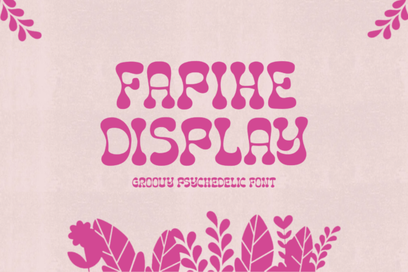 Fapihe: A Wavy, Retro Display Font for Handmade Charm