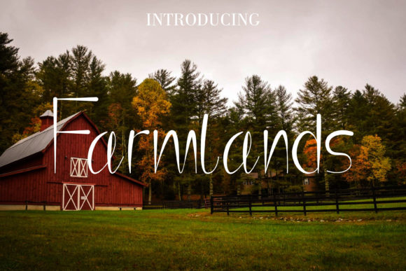 Farmlands: A Playful Display Font That Feels Hand-Drawn, Not Over-Designed