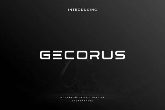 Gecorus: A Futuristic Display Font for Modern Branding