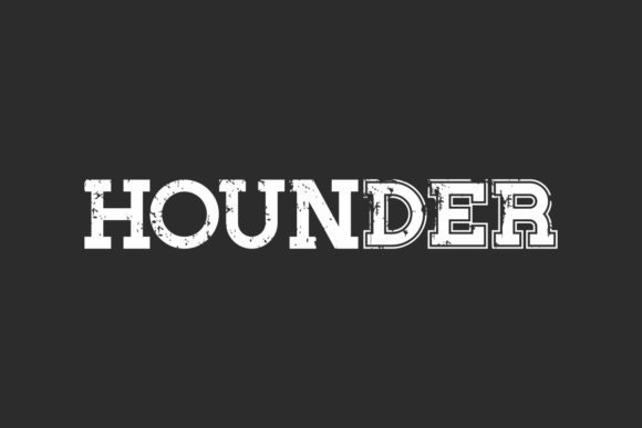 Hounder: A Bold Display Font for Real Branding Work