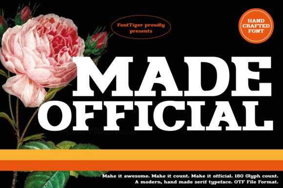 Made Official: A Bold Display Font for Real Branding Work