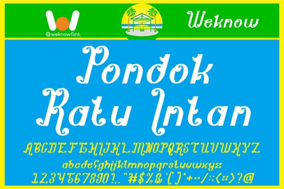 Pondok Ratu Intan: A Distinctive Display Font for Digital Branding