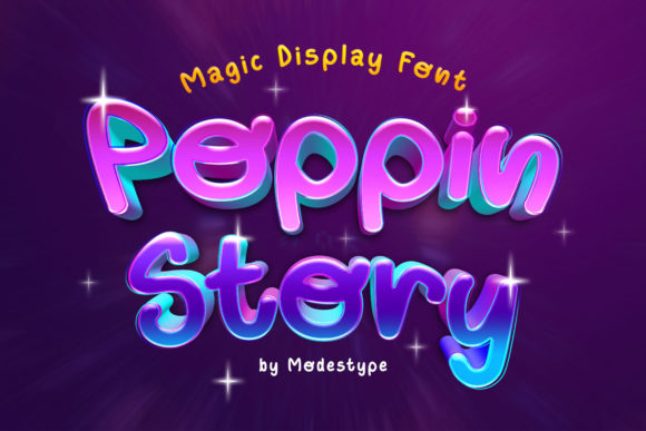 Poppin Story: A Playful, Polished Display Font for Small Business Branding