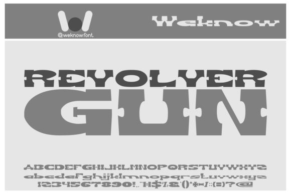 Revolver Gun: A Western-Styled Display Font for Bold Digital Headlines