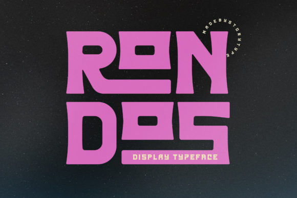 Rondos: A Squared Robotic Display Font for Crafters