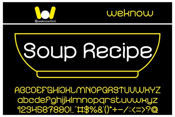 Soup Recipe: A Display Font That Adds Warmth and Personality to Your Brand