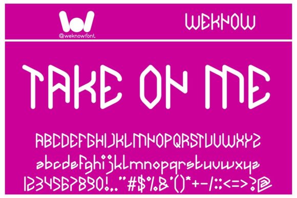 Take on Me: A Display Font That Makes Your Brand Instantly Memorable